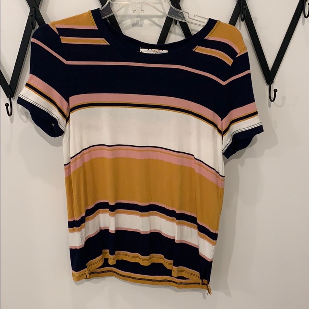 VF outlet Pinkrose striped tee